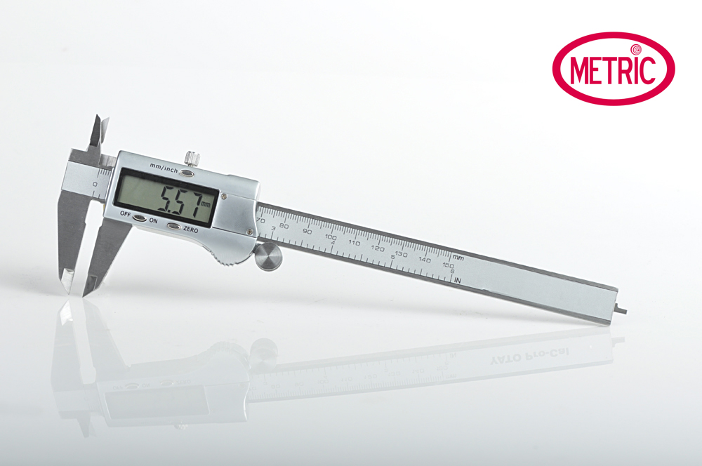 A digital caliper.